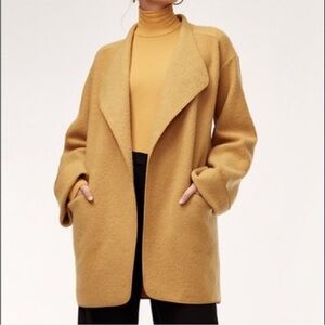 Aritzia Camel Teddy Jacket